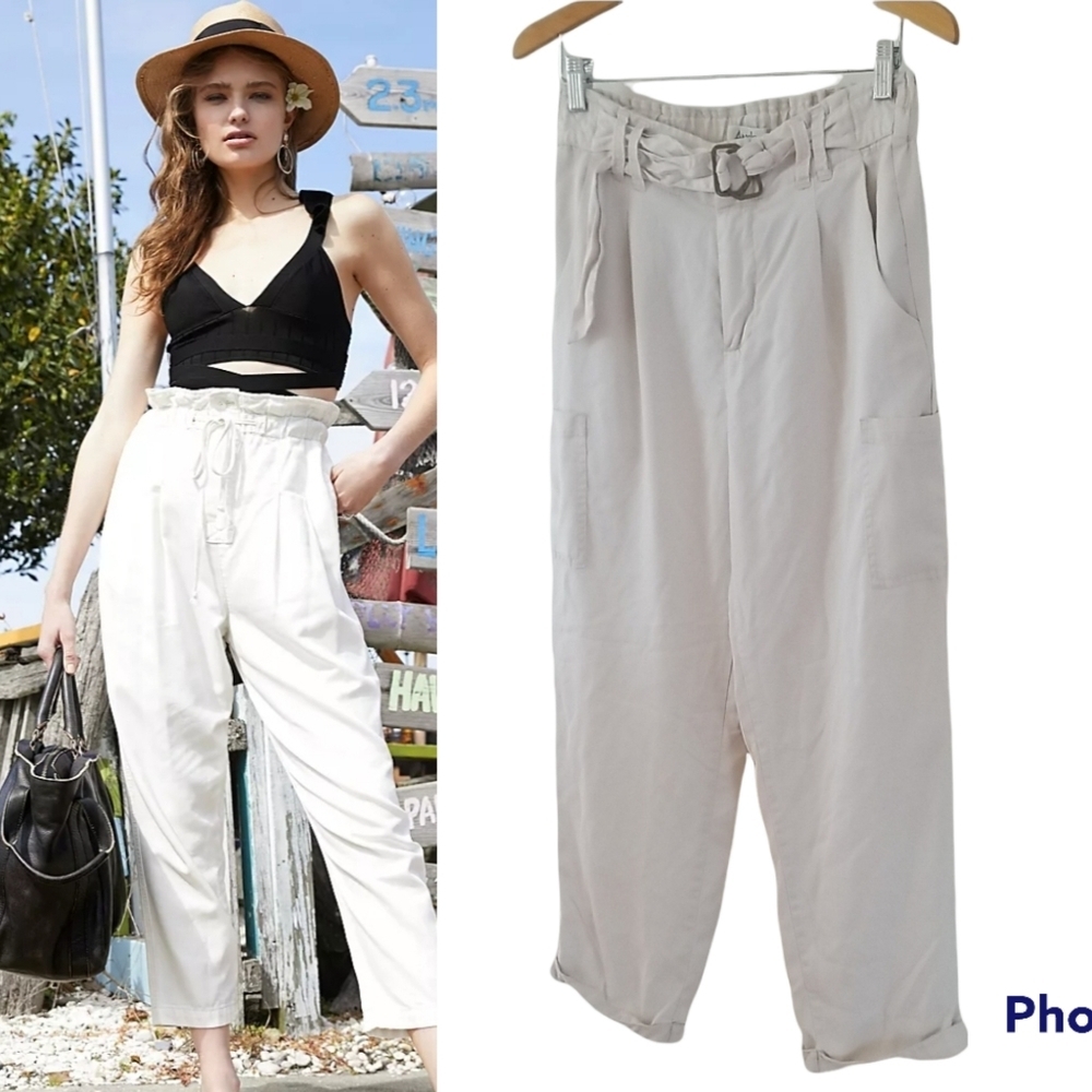 Angles highwaist carpenter style Ivory Pants